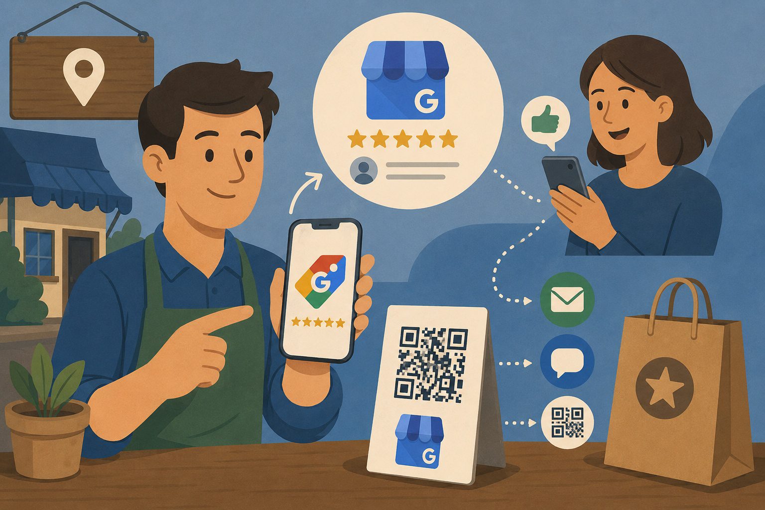 Créer un lien pour recueillir plus d'avis sur sa fiche d'établissement Google